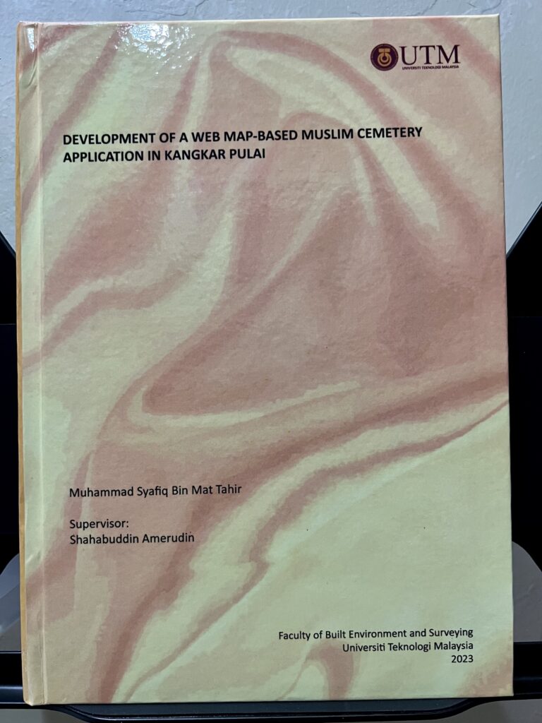 Development of A Web Map-Based Muslim Cemetery Application in Kangkar Pulai